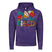 Cloud Purple my heart is on that field baseball Vintage Hoodie - HRA Design Shop