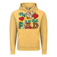 My Heart Is On That Field Baseball Vintage Hoodie | Teevron
