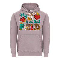 Vintage Zinc my heart is on that field baseball Vintage Hoodie - HRA Design Shop