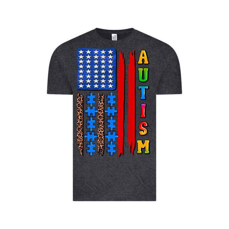 Autism American Flag Vintage Tee by AdoDesignShop | Teevron