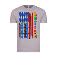 Vintage Zinc autism american flag Vintage Tee - AdoDesignShop