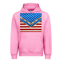 Fuchsia Pink glitter american flag Urban Hoodie - TumblerDesignByShophia