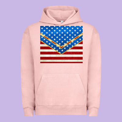 Glitter American Flag Urban Hoodie Designed By Tumblerdesignbyshophia