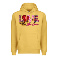 Antique Gold valentine's day love like jesus Premium Hoodie - RanaPortraitStore