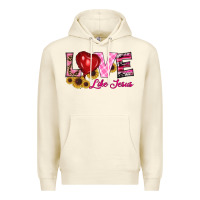 Sandshell valentine's day love like jesus Premium Hoodie - RanaPortraitStore