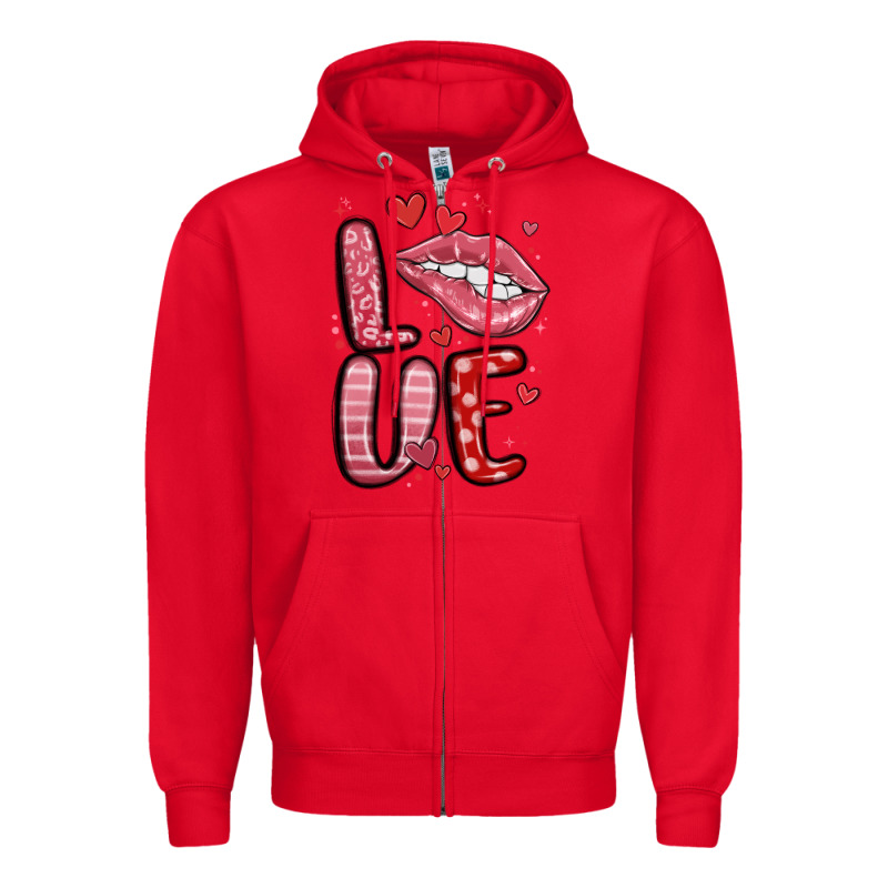 Western Love Lips Zipper Hoodie by MaliasSmallBusiness | Teevron