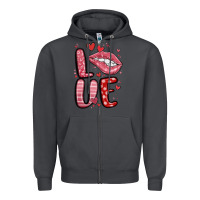 Smoke western love lips Zipper Hoodie - MaliasSmallBusiness