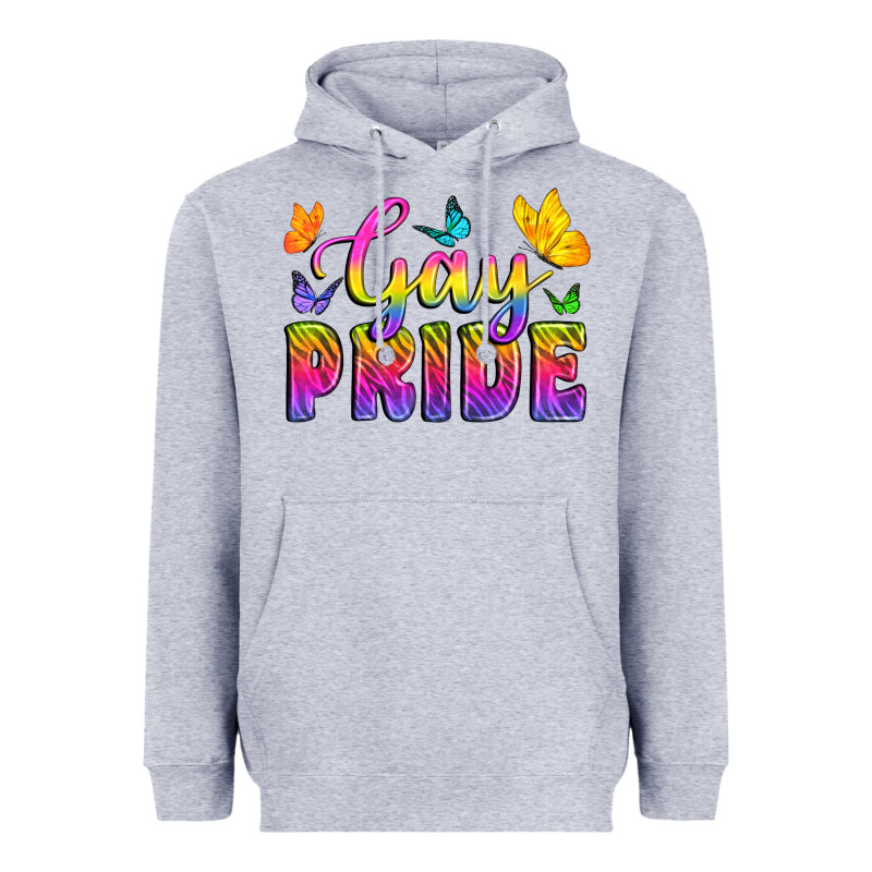 Gay Pride With Butterfly Heavyweight Hoodie by BundleAndBundleShop | Teevron