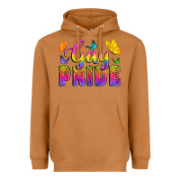 Meerkat Gay Pride With Butterfly Heavyweight Hoodie - BundleAndBundleShop