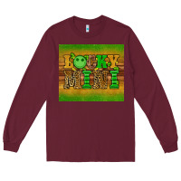 Burgundy st patricks day lucky mini Long Sleeve Tee - Artiststas