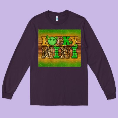 St Patricks Day Lucky Mini Long Sleeve Tee Designed By Artiststas