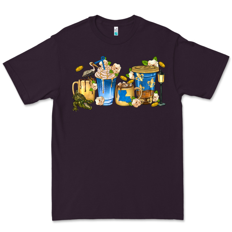 Louisiana Coffee Cups Premium Tee by texasbilliewilder | Teevron
