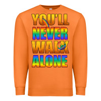 Carrot Lgbtq You'll Never Walk Alone With Peace Premium Sweatshirt - BundleAndBundleShop