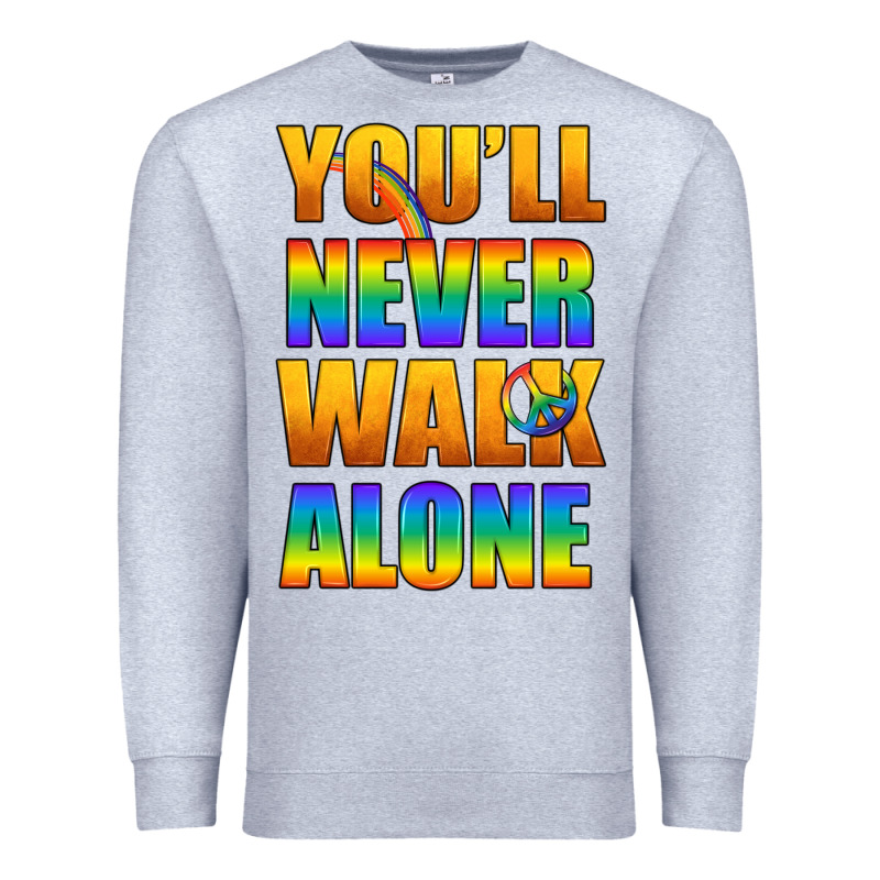 Lgbtq You'll Never Walk Alone With Peace Premium Sweatshirt by BundleAndBundleShop | Teevron