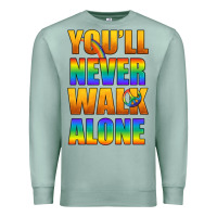 Seafoam Lgbtq You'll Never Walk Alone With Peace Premium Sweatshirt - BundleAndBundleShop