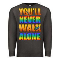 Smoke Lgbtq You'll Never Walk Alone With Peace Premium Sweatshirt - BundleAndBundleShop
