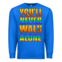 True Royal Lgbtq You'll Never Walk Alone With Peace Premium Sweatshirt - BundleAndBundleShop