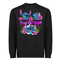 Black preview flower stitch 2nd grade Heavyweight Sweatshirt - AdoDesignShop