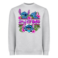 Heather Grey preview flower stitch 2nd grade Heavyweight Sweatshirt - AdoDesignShop