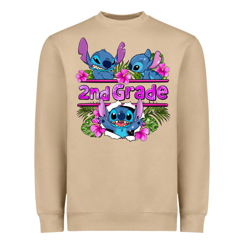 Preview Flower Stitch 2nd Grade Heavyweight Sweatshirt by AdoDesignShop | Teevron