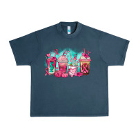 Midnight Navy breast cancer  coffee cups Urban Heavy Tee - AdoDesignShop