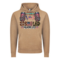 Vintage Coffee star spangled hammered Vintage Hoodie - CowhideDigitalArt