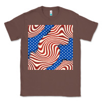 Chestnut american flag seamless pattern Classic Tee - BundleAndBundleShop