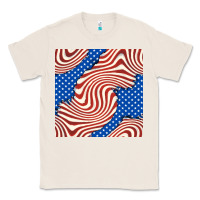 Natural american flag seamless pattern Classic Tee - BundleAndBundleShop