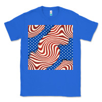 True Royal american flag seamless pattern Classic Tee - BundleAndBundleShop