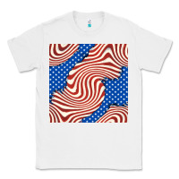 White american flag seamless pattern Classic Tee - BundleAndBundleShop