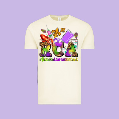 Mardi Gras Rca Resident Care Assistant Vintage Tee Designed By Adodesignshop