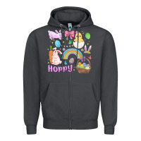 Smoke easter hoppy bunny Zipper Hoodie - MaliasSmallBusiness