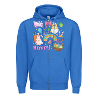 True Royal easter hoppy bunny Zipper Hoodie - MaliasSmallBusiness