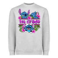 Heather Grey preview flower stitch 1st grade Heavyweight Sweatshirt - AdoDesignShop