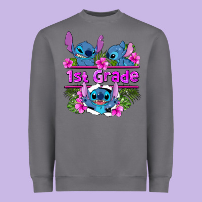 Preview Flower Stitch 1st Grade Heavyweight Sweatshirt Designed By Adodesignshop