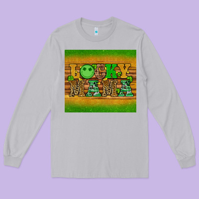 St Patricks Day Lucky Mama Long Sleeve Tee Designed By Artiststas