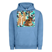 Pigment Pebble Blue fueled by coffee and country music Urban Hoodie - TumblerDesignByShophia