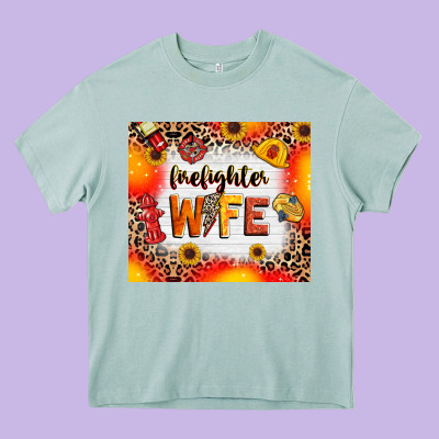 Heavy Core Tee firefighter wife