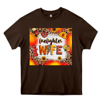 Chocolate Brown firefighter wife Heavy Core Tee - RanaPortraitStore