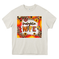 Cream firefighter wife Heavy Core Tee - RanaPortraitStore