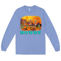 Colony Blue western skeleton Long Sleeve Tee - AdoDesignShop