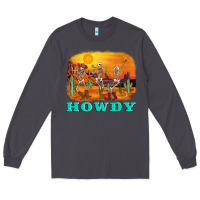 Smoke western skeleton Long Sleeve Tee - AdoDesignShop