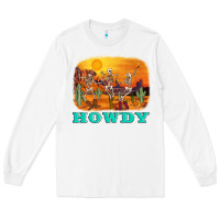 White western skeleton Long Sleeve Tee - AdoDesignShop