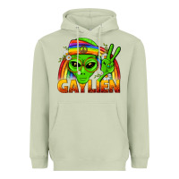 Matcha Gaylien LGBTQ Pride Heavyweight Hoodie - BundleAndBundleShop