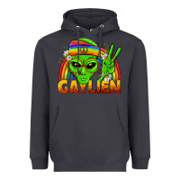 Smoke Gaylien LGBTQ Pride Heavyweight Hoodie - BundleAndBundleShop