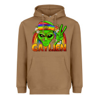 Toasted Coconut Gaylien LGBTQ Pride Heavyweight Hoodie - BundleAndBundleShop