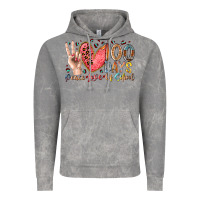 Peace Love 100 Days Of School Vintage Hoodie | Teevron