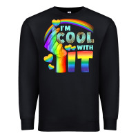 Black Lgbtq İ'm Cool With İt Premium Sweatshirt - BundleAndBundleShop