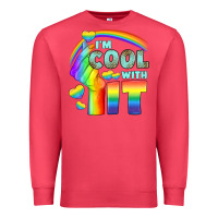Cardinal Lgbtq İ'm Cool With İt Premium Sweatshirt - BundleAndBundleShop