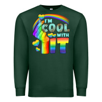 Sports Green Lgbtq İ'm Cool With İt Premium Sweatshirt - BundleAndBundleShop